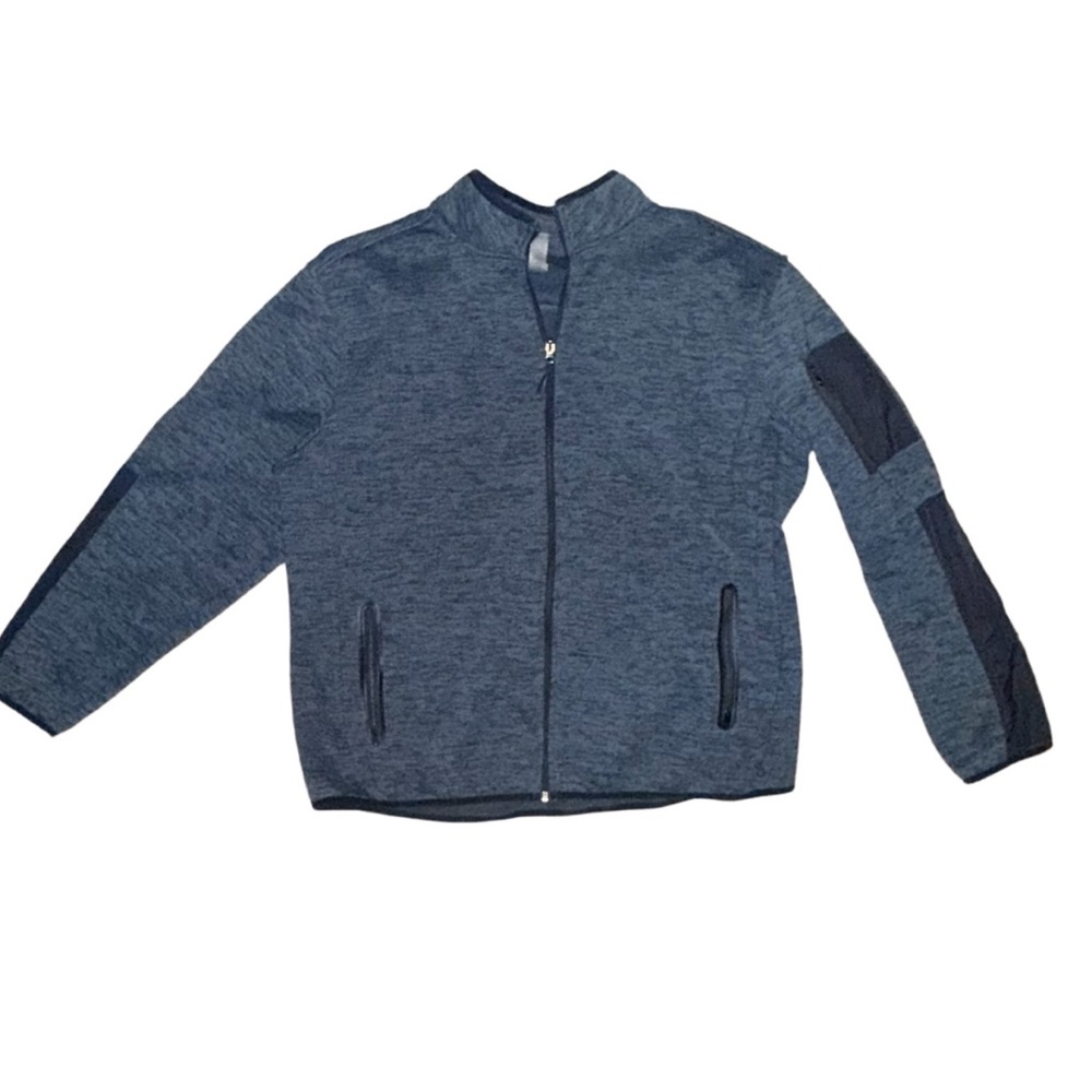 Dip Men’s Full-Zip Fleece Jacket – Blue, Size Large - Picture 4 of 7